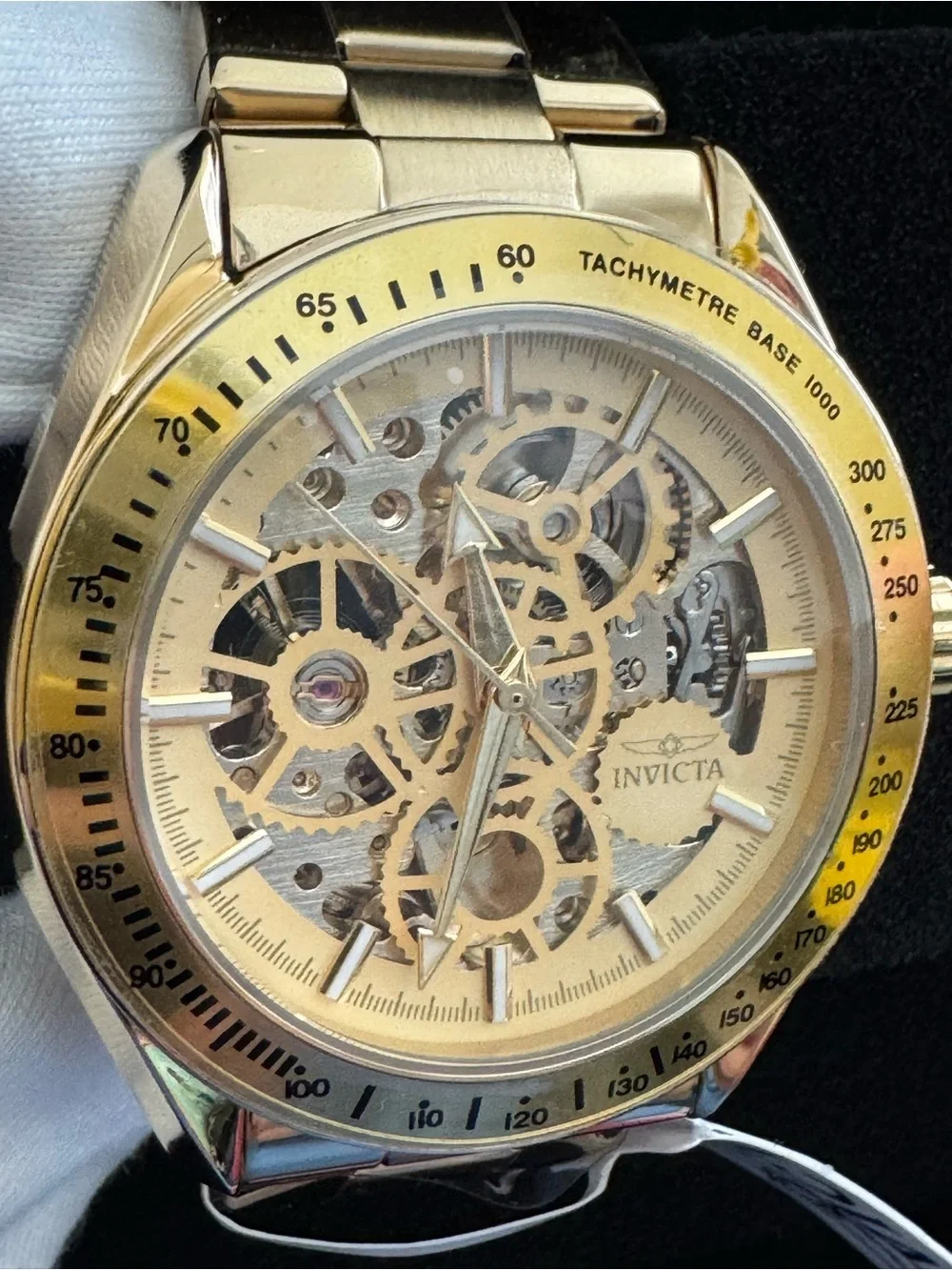 Invicta Object D Art Excelsior Men’s watch w/Skeleton Dial - 43mm Gold (49501)